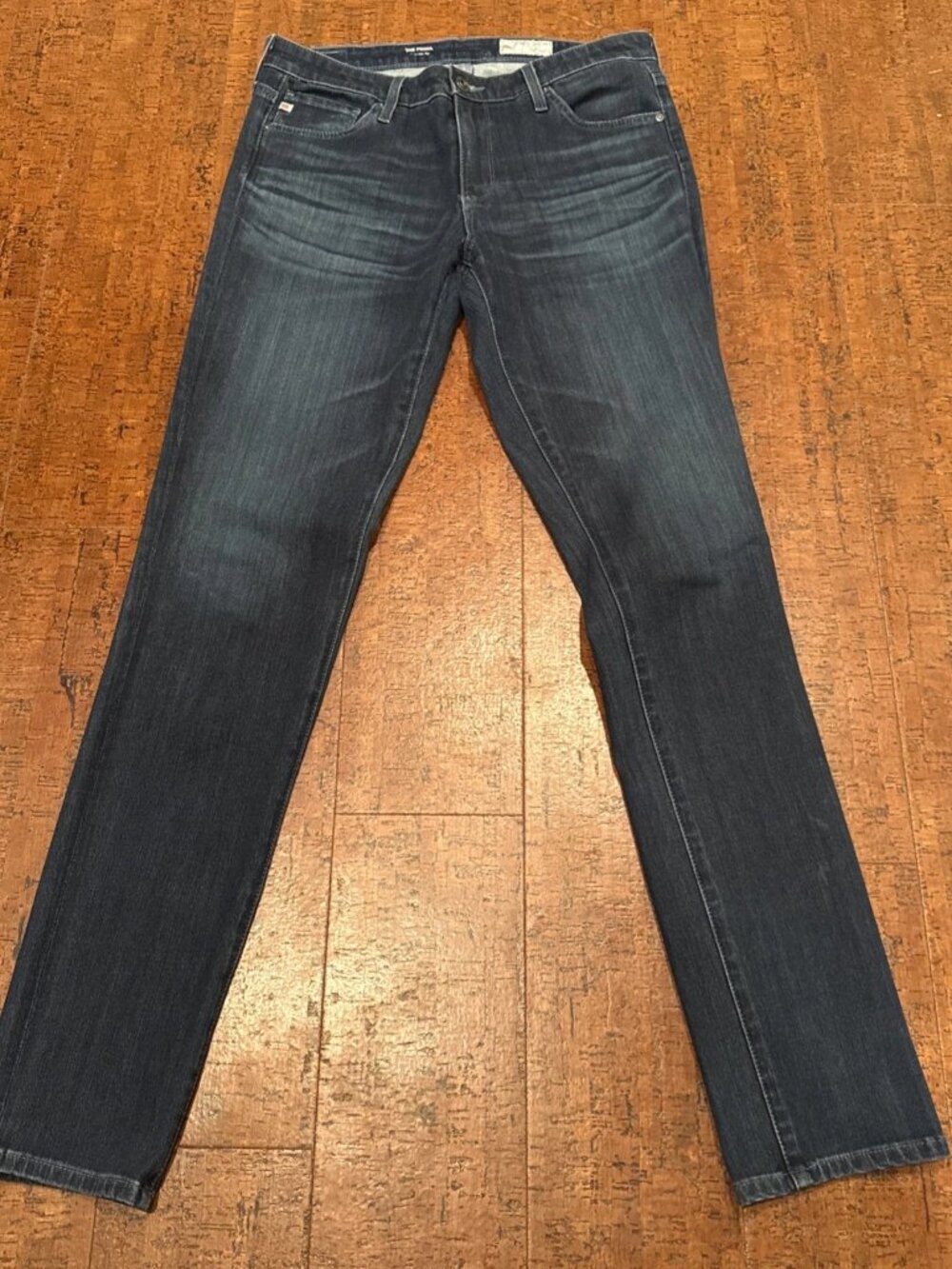 AG Adriano Goldschmied Women’s 28 The Prima Cigarette Leg Jeans Dark Wash Blue